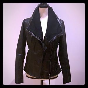 Michael Kors black leather jacket